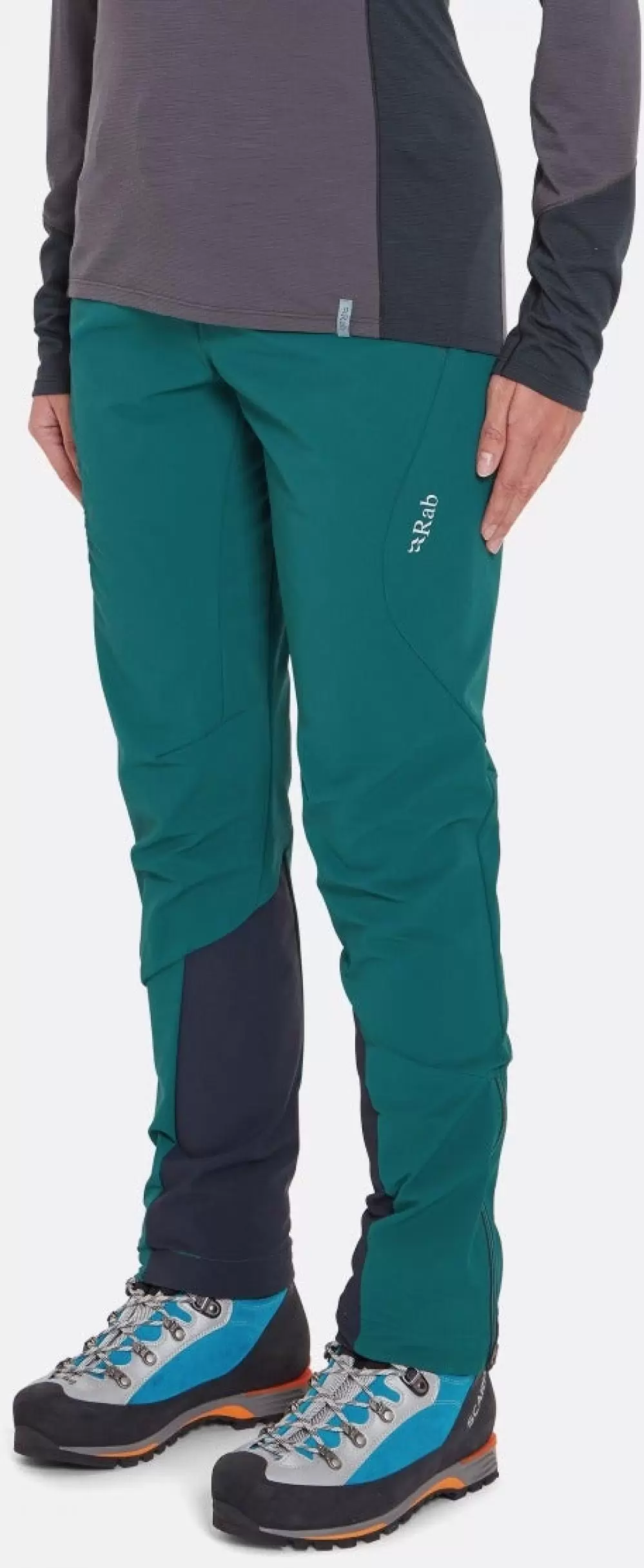 Imagine pt. Pantaloni de alpinism Softshell All-season Ascendor
