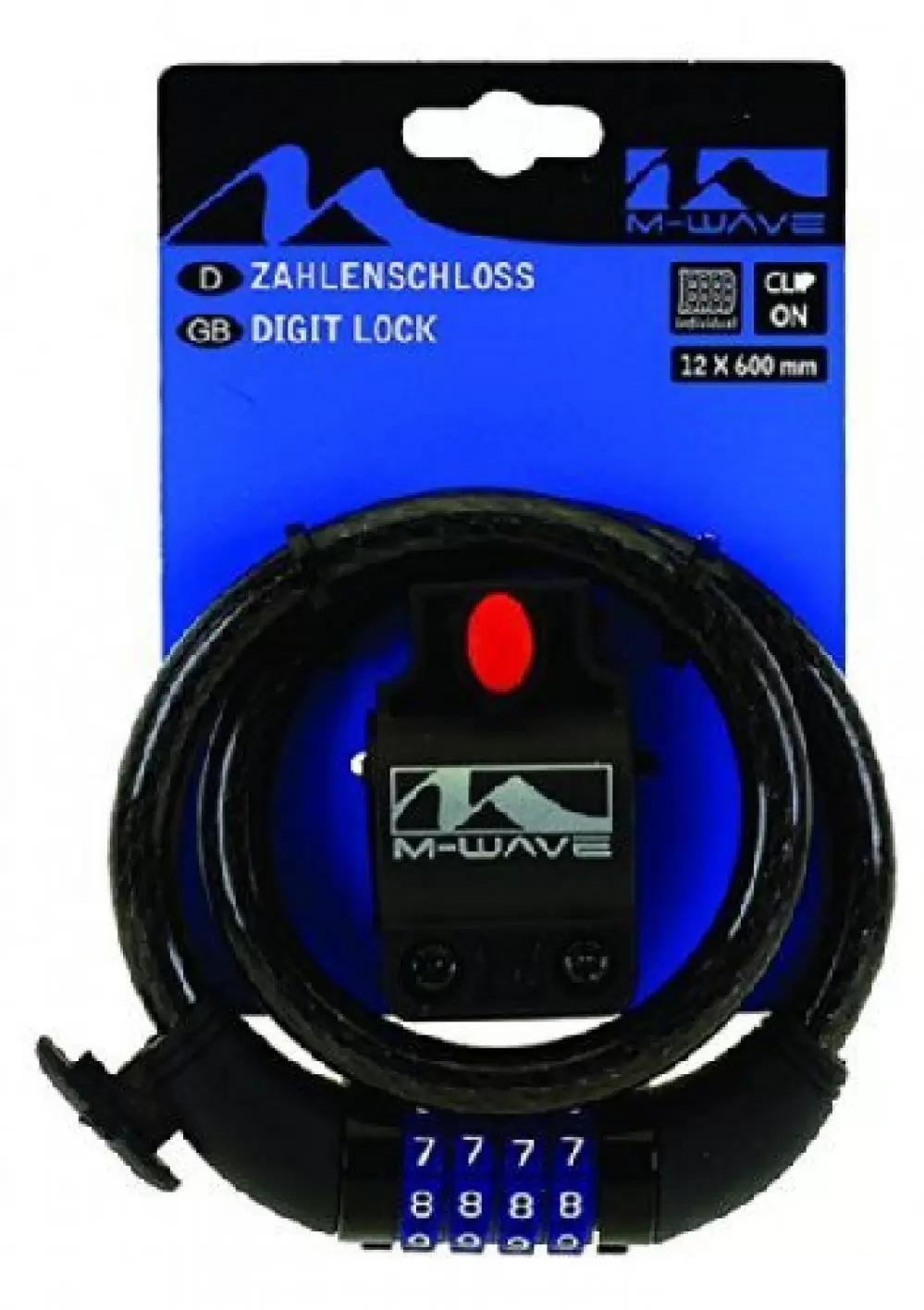 Imagine pt. Lacăt pt. bicicletă M-WAVE D 12.6