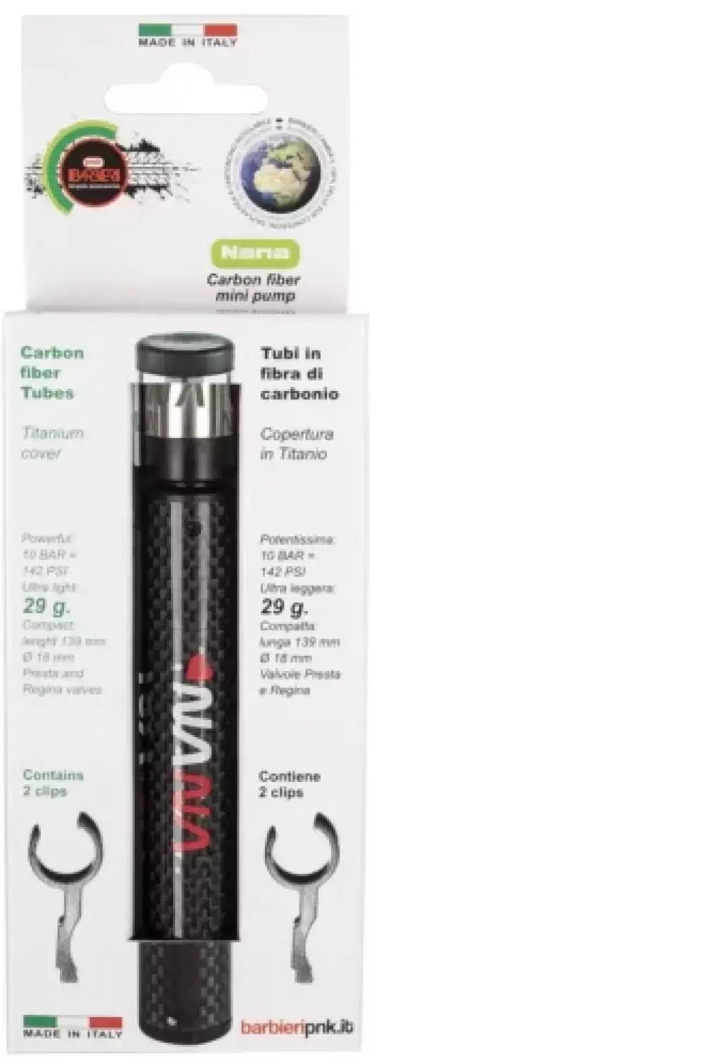 Imagine pt. Pompă de bicicletă BARBIERI MP 29