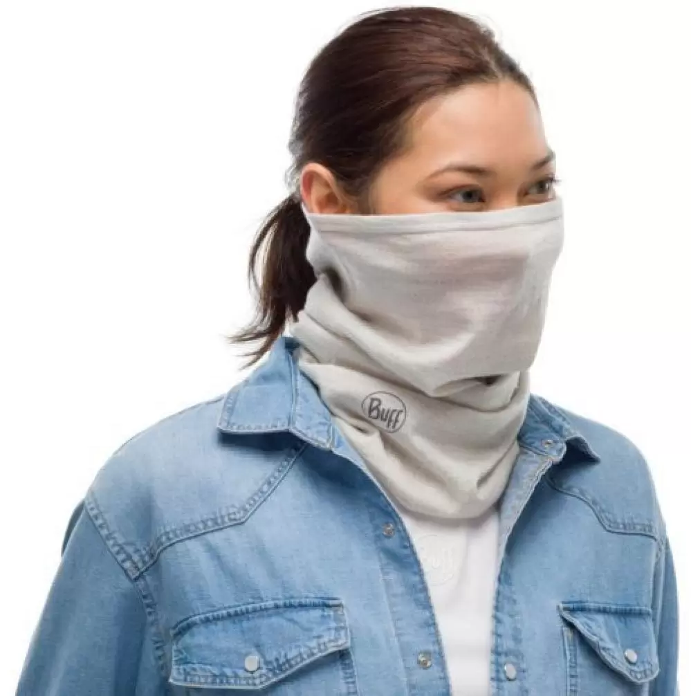 Imagine pt. Fular-tub din lână merino ușor Solid