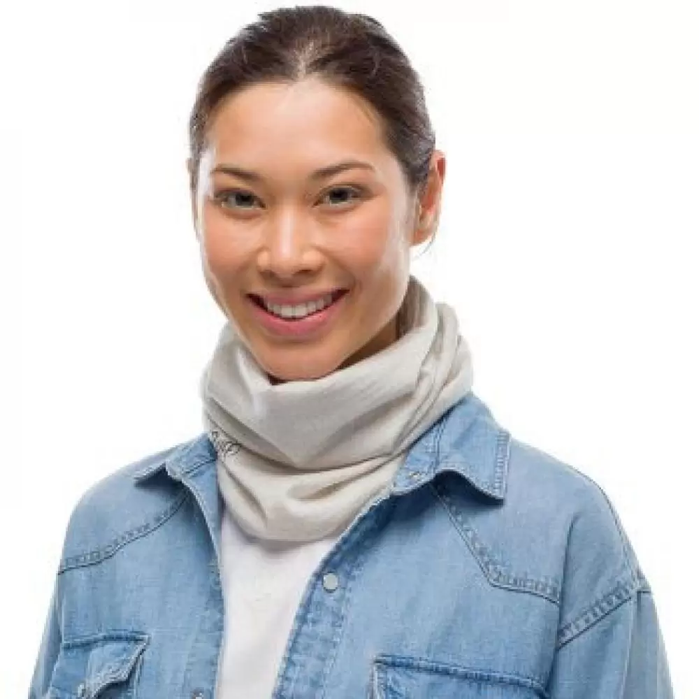 Imagine pt. Fular-tub din lână merino ușor Solid