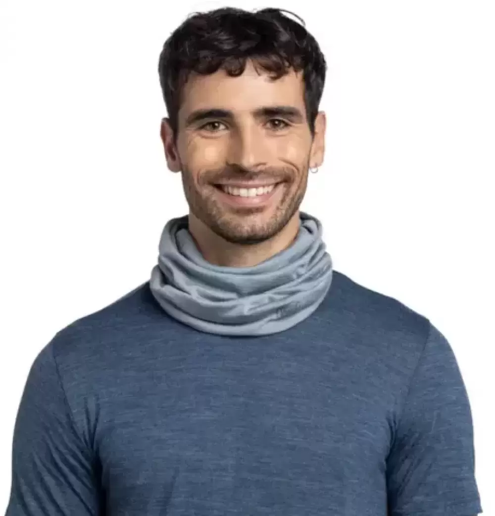 Imagine pt. Fular-tub din lână merino ușor Solid