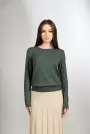 Imagine pt. Bluză clasică tricotată cu mâneci lungi