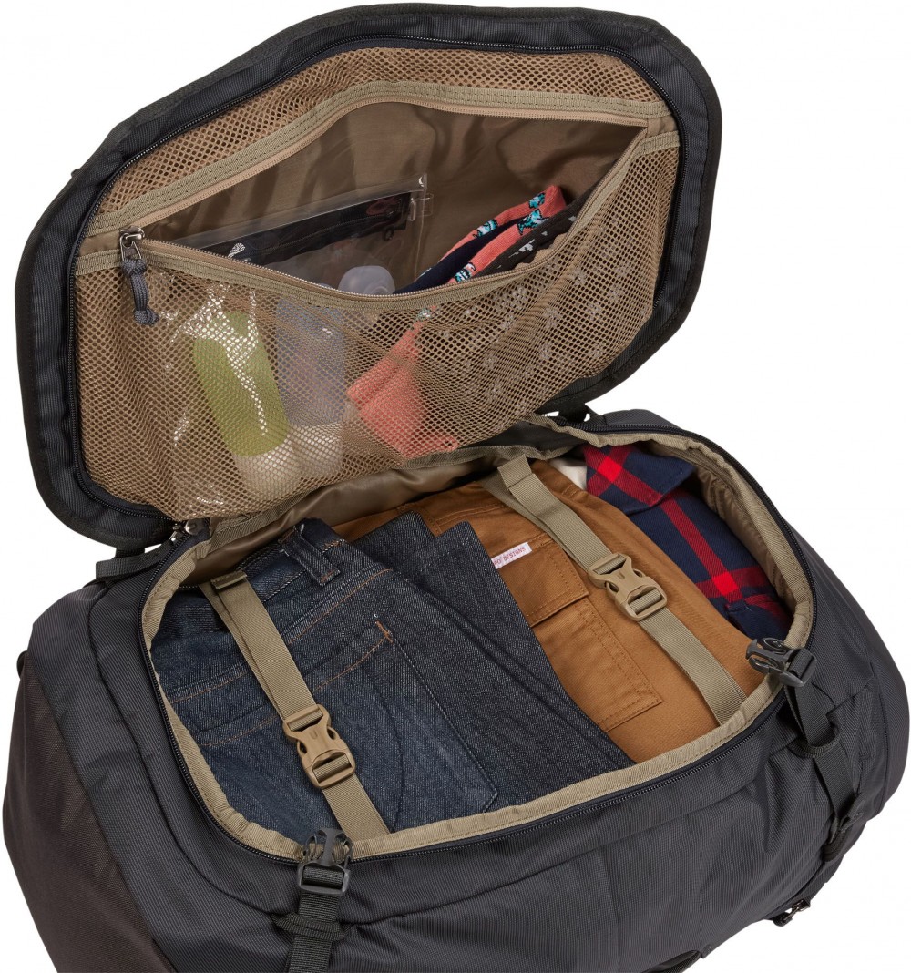 Bretele și buzunare din plasă pentru bărbați Thule Landmark 60L